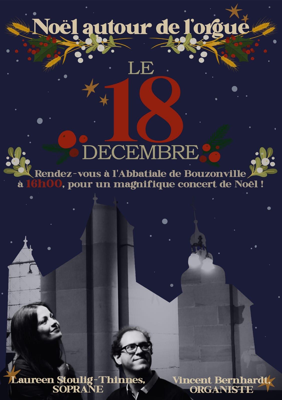 Noël autour de l'orgue,<br> avec Vincent Bernhardt Récital Orgue, Voix